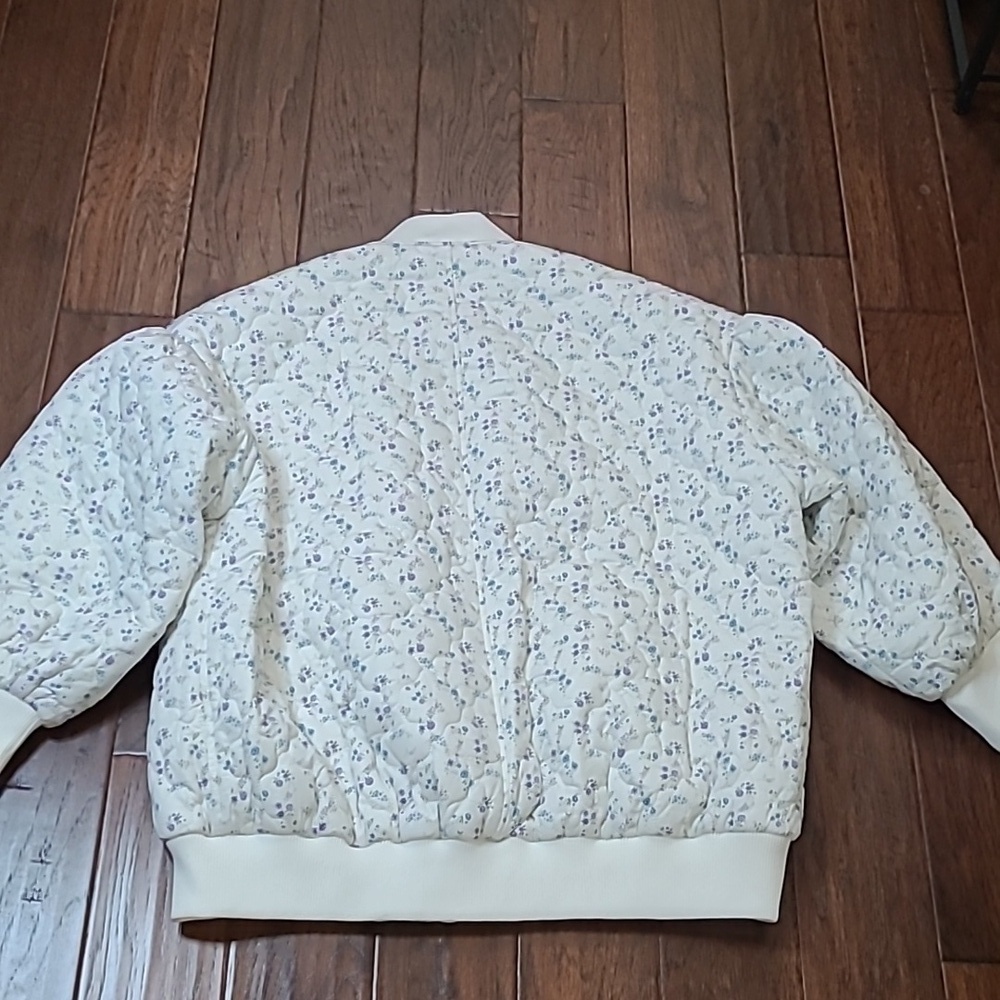 Mable Quilted Floral Oversized Bomber Jacket size Large - Picture 6 of 13